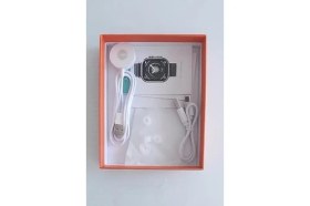 Resim Mena Rise Kablosuz Kulaklık Hediyeli, Arama Konuşma Özellikli Siyah Silikon Kayışlı Yeni Nesil Akıllı Saat 