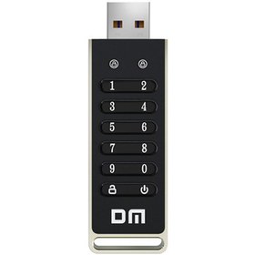 Resim Dm FD063 Şifreli USB 3.2 128GB Flash Bellek Koyu Gri 