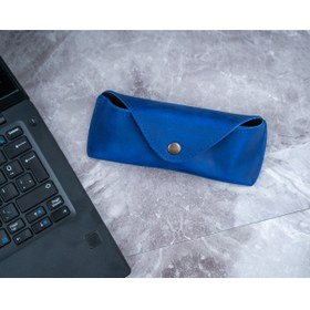 Resim Cozy Leather Unisex, Koyu Kahverengi, Hakiki Deri Gözlük Kılıfı 