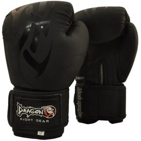 Resim Dragon Black Matt Boks Eldiveni 10 Oz Siyah 
