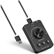 Resim Usb Bilgisayar Ses Kontrol Cihazı Bt5.1 Ses Verici U Disk Oynatma Harici Ses Kartı Kulaklık Adaptörü 3.5mm Çift Kulaklık Jakı Type-c Tak Ve Çalıştır 