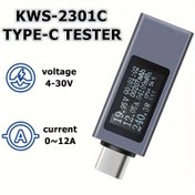 Resim POROMETISTO KWS-2301C Dijital Multimetre DC 4-30V 12A - Taşınabilir Voltaj Akım/Şarj Kapasitesi Test Cihazı, Type-C Bağlantılı, Otomatik Aralık Seçimli, Çarpma Dirençli Lityum İyon Pil Ölçer (Montaj Gerektirmez), Çift Voltaj Test Cihazı 
