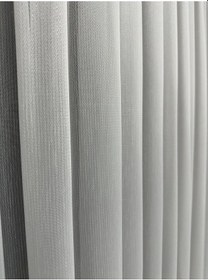 Resim Küçük Balık Sırtı Gri Tül Perde 1/3 Sık Pile Küçük Gri 