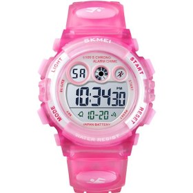 Resim Moveevo Skmeı 1451 Çocuk Dijital Saat - 50m Su Geçirmez, Gündüz/gece Görünür, Alarm, Kronometre, Tarih/gün Gösterici - Pembe Spor Akıllı Kol Saati Çok Renkli 