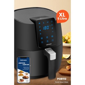 Resim GoldMaster Porto Dijital Dokunmatik 10 Ön Ayarlı 4.5 Litre Airfryer Yağsız Kızartma Sıcak Hava Fritöz GM7478 airfryer