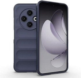 Resim Zore Tecno ile uyumlu Spark 30C 4G Kılıf Esnek TPU Oyuklu Arka Yüzey Tasarımlı Zore Etnik Silikon Kapak Lacivert 
