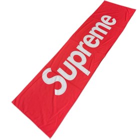 Resim Etiket Oto Aksesuar SUPREME kırmızı Torpido Havlusu Örtüsü Halısı 