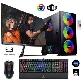 Resim Izoly ST998819 i3-10100F 16 GB 256 GB M.2 NVMe RTX3060 12 GB 24" Free Dos Masaüstü Oyuncu Bilgisayarı 