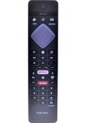 Resim Philips Uyumlu Ambilıght Youtube-Netflıx-Rakuten Tv Tuşlu Led Tv Kumandası 