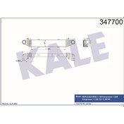 Resim KALE OTO Radyatör 347700 Turbo Radyatörü C 180 C200 C 220 C 250 626X127X62 