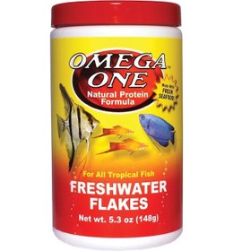 Resim Omega One Freshwater Flakes 1000ml / 148gr. 