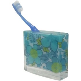 Resim DİŞ FIRÇALIK MAVİ ÇİÇEKLİ AKRİLİK 10X10X3CM Diğer 