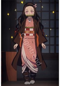 Resim Demon Slayer Şeytan Avcısı Anime Nezuko Kamado Poster-çerçevesiz 