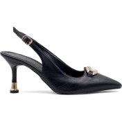 Resim Kaygısız Toka Detaylı Ince Topuklu Abiye Siyah 