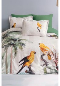 Resim Leroy Çift Kişilik Dijital Saten Nevresim Takımı 