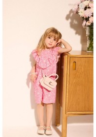 Resim Defacto Kız Bebek Floral Keten Tulum H6017a526smpn206 Pembe-pn206 