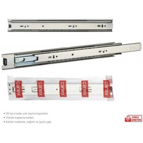 Resim Filoyapımalzemeleri Canex Bilyalı Teleskopik Çekmece Rayı 30 Cm ( 2 Adet = 1 Takım ) 