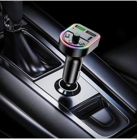 Resim Pl-c16 Bluetooth Araç Kiti Araç Fm Transmitter Şarj Usb Type-c Mp3 Pd Çakmaklık Girişli 