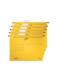 Resim Leitz 1984 Alpha Sarı Telli Askılı Dosya (5 Li Paket) 