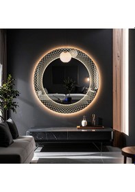 Resim Trivon Günışığı Lazer Kumlamalı Lavabo & Banyo Aynası Dokunmatik Sensörlü 80 X 80 