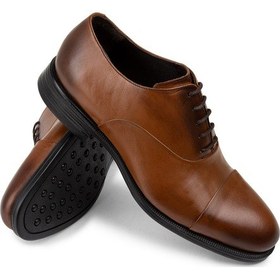 Resim Deery Hakiki Deri Taba Rengi Klasik Erkek Oxford Ayakkabı - 01026mtbac06 