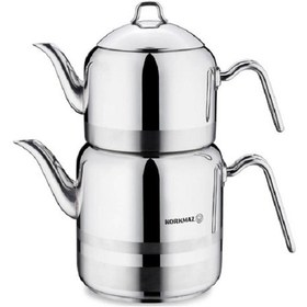 Resim Korkmaz A114 Largo Çaydanlık Takımı Gri 