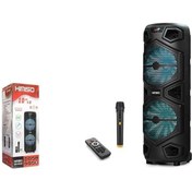 Resim KİMİSO Kimiso Qs4232 8" 3000W Uzaktan Kumandalı Mikrofonlu Bluetooth Speaker 2X8" 265-300-675Mm Usb-Tfcard 