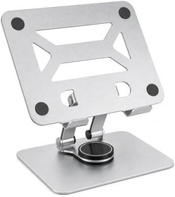 Resim ROBEVE Tablet Standı 360 Derece Dönebilen Tablet Stand Katlanabilir Metal Tablet Tutucu Standı Tablet ve Telefon Tutucu Stant Tablet Tutucu Metal (N04 - Gri) 