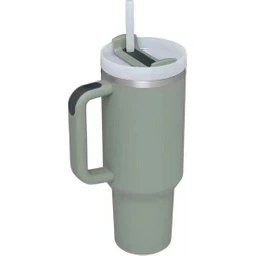 Resim Shun Shop 40OZ Sapır Kupa 321 Paslanmaz Çelik Kupa Vakum Çift Katmanlı Taşınabilir Buzlu Bully Saman Vakum Kupası (Yurt Dışından) 