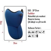 Resim Motolinas Motosiklet Bisiklet Neopren Maske Çift Taraflı 