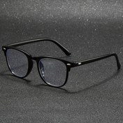 Resim 1 Çift Erkek Klasik Kare Dekoratif Düz Gözlük - Günlük, Çok Yönlü, Her Gün Moda, Tam Çerçeveli, PC Çerçeve, Reçete Gerekmez, Şık Aksesuar | Şık Çerçeve Tasarımı | Dekoratif Lensler 
