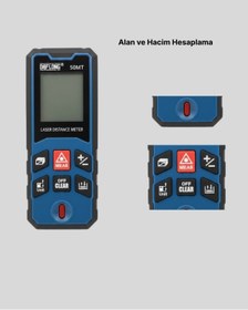 Resim renklime BFS Profesyonel Lazer Metre Hassas Ölçüm ve Dijital Ekran 