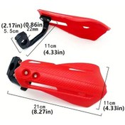 Resim Hightower Kırmızı 2 Adet Evrensel Motosiklet 7/8'' 22mm Motocross Koruyucu El Koruma Atv Dirt Bike 