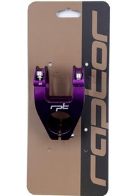 Resim Raptor Alüminyum As-352 35 Mm Riser Mtb Gidon Bisiklet Gidonu Mor Renk Gidon Boğazı Mor 