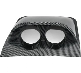 Resim Willowhaven Dual Holder Carbon 52mm Üçlü Gösterge Podu Hız Rpm Sıcaklık Yağ Basınç 