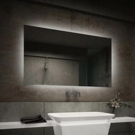 Resim Global Led Mirror 60 x 80 cm Ledli Ayna Dresuar Hol Koridor Duvar Salon Banyo Wc Ofis Çocuk Yatak Odası Boy 