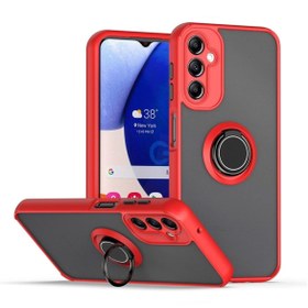 Resim Gpack Samsung Galaxy A05S Kılıf Montreal Yüzüklü Mıknatıslı Kamera Korumalı Silikon Kırmızı 