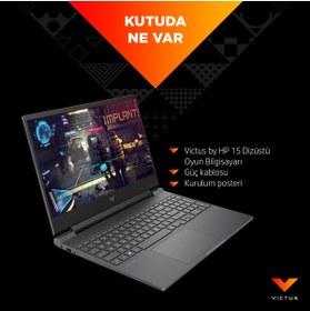 Resim HP Victus 15-FB3705N B9KM2EA Ryzen5 8645HS RTX3050 15.6" FHD Dizüstü Bilgisayar - 512 GB SSD / 