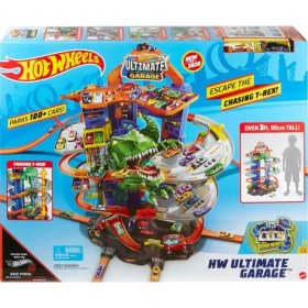 Resim Hot Wheels Ultimate Garage GJL14 Çok Katlı Garaj ve Robotik T-Rex Özellikli Dayanıklı Plastik Oyuncak Araba Seti – Çocuklar İçin 
