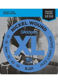Resim D'addario Ej21 Elektro Gitar Tel Seti. Xl. Nıckel Wound. Jazz Lıg 
