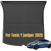 Resim For Tesla Model Y Juniper 2025 için uygun TPE Anti-Slip Kargo Matı Tüm Hava Koşullarına Dayanıklı Bagaj Lineri Tam Kapsama Koruma Pedleri İç Aksesuarları 