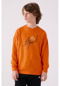 Resim Kappa Erkek Çocuk Turuncu Sweatshirt Turuncu 