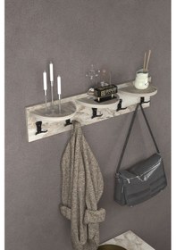 Resim Askılık Duvar Elbise Askılığı Portmanto Efes 80 Cm Beyaz 