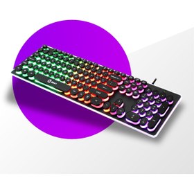 Resim GM Game Master Qpart GM17 Rainbow Oyuncu Klavye 