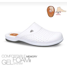 Resim Ceyo Topuk Dikeni Için Jel Taban Sabo Kapalı Ortopedik Beyaz Terlik 9846 Flex-1 