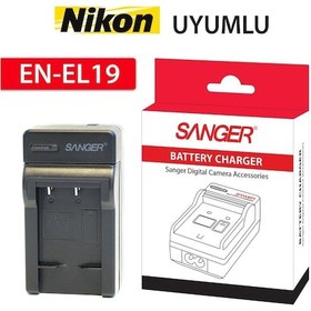 Resim Nikon En El19 Batarya Şarj Cihazı. Şarj Aleti 