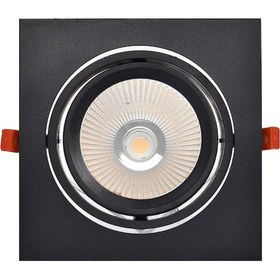 Resim Kare Philips Ledli 30W Siyah Sıva Altı Spot Ilık Beyaz 4000K 