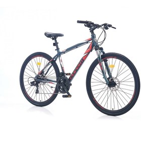 Resim Corelli Trivor 2.1 28 Jant 18'' Hidrolşk Disk Frenli Şehir Bisikleti Koyu Gri - Kırmızı Beyaz Gri - Kırmızı 