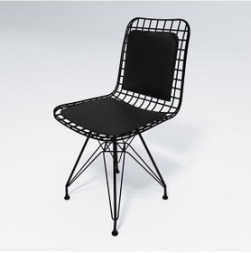 Resim Knsz kafes tel sandalyesi 6 lı mazlum syhsyh sırt minderli ofis c 