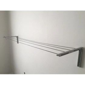 Resim UltraNova Katlanabilir Demir Ayaklı Çamaşır Kurutmalık, Metalik Renk, Balkon Kullanımı 